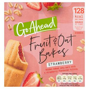 Go Ahead Strawberry Fruit and Oat Bakes Bars 6x35g