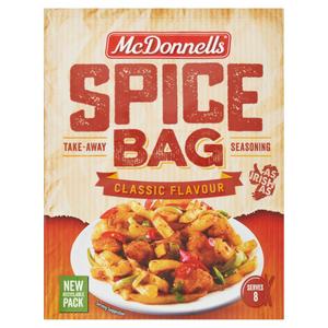 McDonnells Spice Bag Seasoning Mix 40g imported from the UK