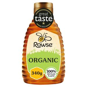 Rowse Organic Squeezy Honey 340g, imported from the UK