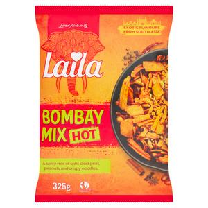 Laila Bombay Mix Hot Savoury Snack 325g, UK version