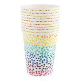 Sainsbury's Rainbow Spot Paper Cups 250ml Pack of 10 (British brand)