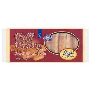 Regal Puff Pastry Finger Biscuits 200g, imported from the UK