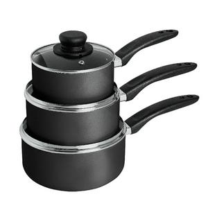 Sainsbury's Home aluminium pan set grey (British brand)