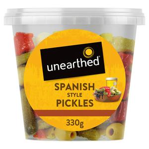 Unearthed Spanish Style Pickles Mixed Vegetable Blend 330g