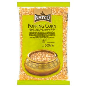 Natco Popping Corn Unpopped 500g, imported from the UK