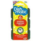Dishmatic General Purpose Replacement Sponges x6 - British product