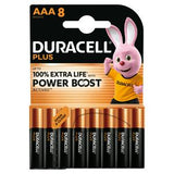 Duracell Powerboost Plus AAA Batteries Pack of 8 - British product