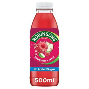 Robinsons raspberry apple juice drink 500ml, imported from the UK