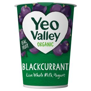 Yeo Valley live blackcurrant creamy yogurt 450g (British brand)