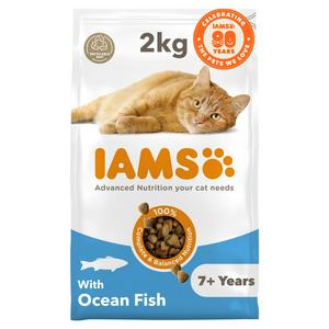 IAMS for Vitality Senior Cat Food Ocean Fish 2kg, UK version