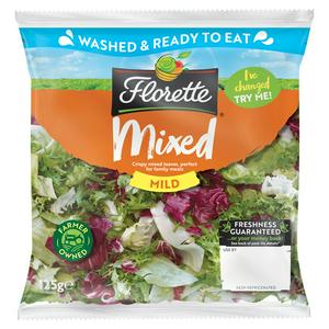 Florette mixed salad leaves 125g ready to eat - British product