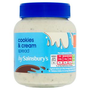 Sainsbury's Cookies & Cream Chocolate Spread 350g