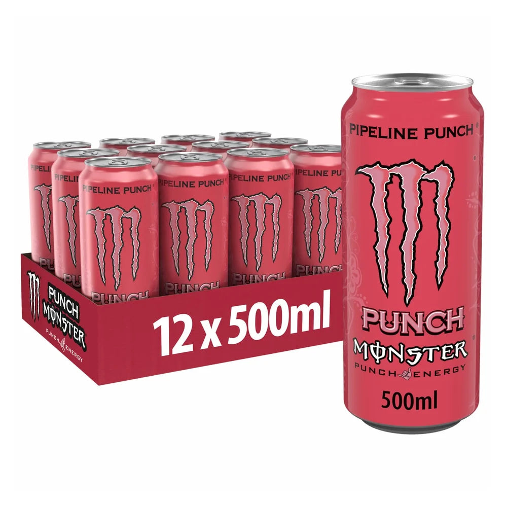 Monster Pipeline Punch Energy Drink 500ml , imported from the UK