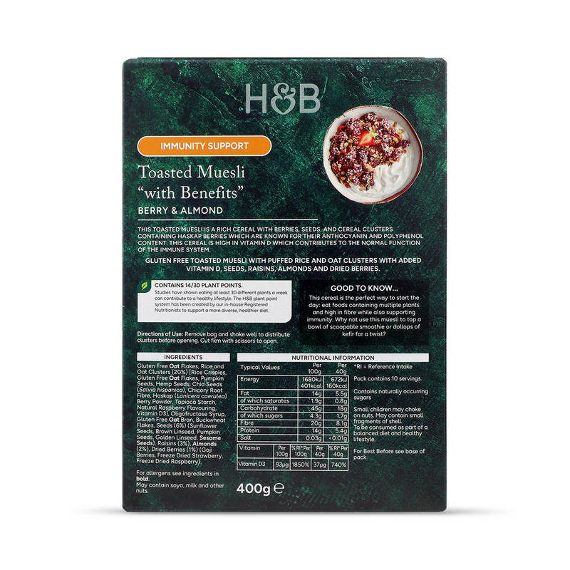 Holland  Barrett Immunity Support Toasted Muesli 400g