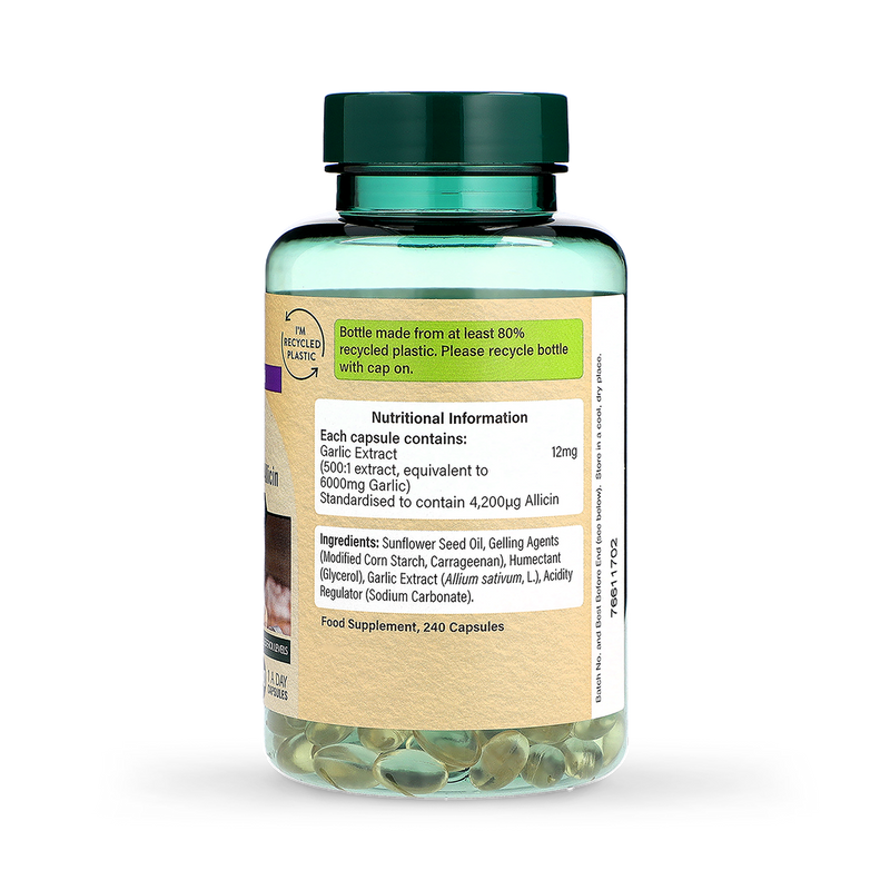 Holland  BarrettHigh Strength Garlic 6000mg 240 Capsules