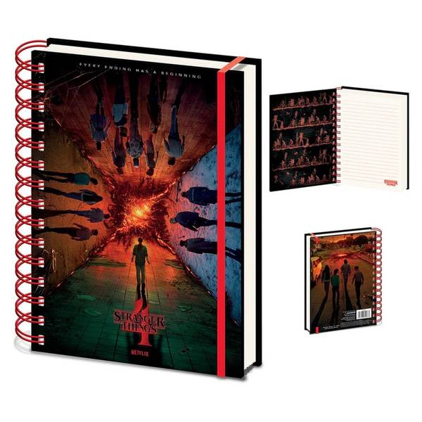 Stranger Things Every Ending Has A Beginning A5 Notebook