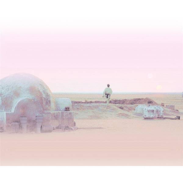 Star Wars Serene Tatooine Framed Canvas Print (40cm x 30cm)