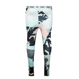 Pastel Abstract Print Fitted Ankle-Length Leggings for Ages 9-10 Years