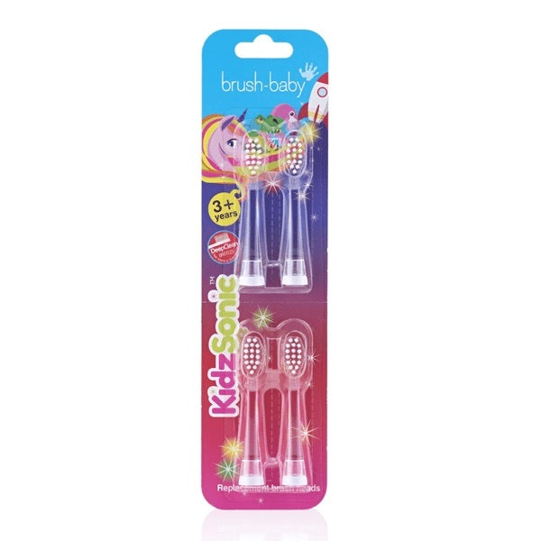 Brush Baby KidzSonic® Replacement Brush Heads 3+ yrs (4pack)