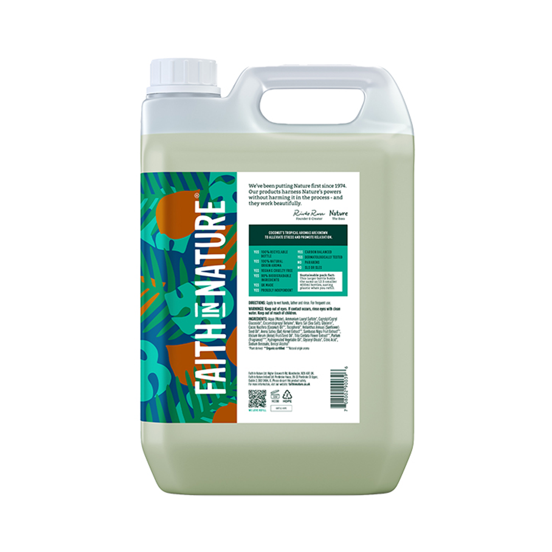 Coconut Hand Wash with Hydrating Extracts, 5-Litre Refill Bottle