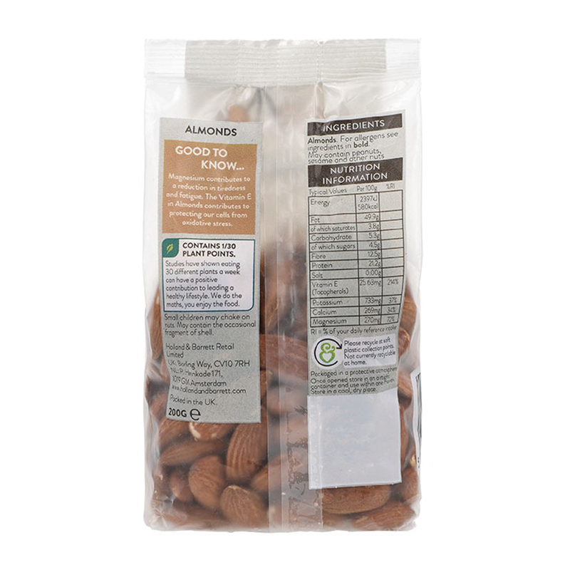 Holland  Barrett Whole Almonds 200g