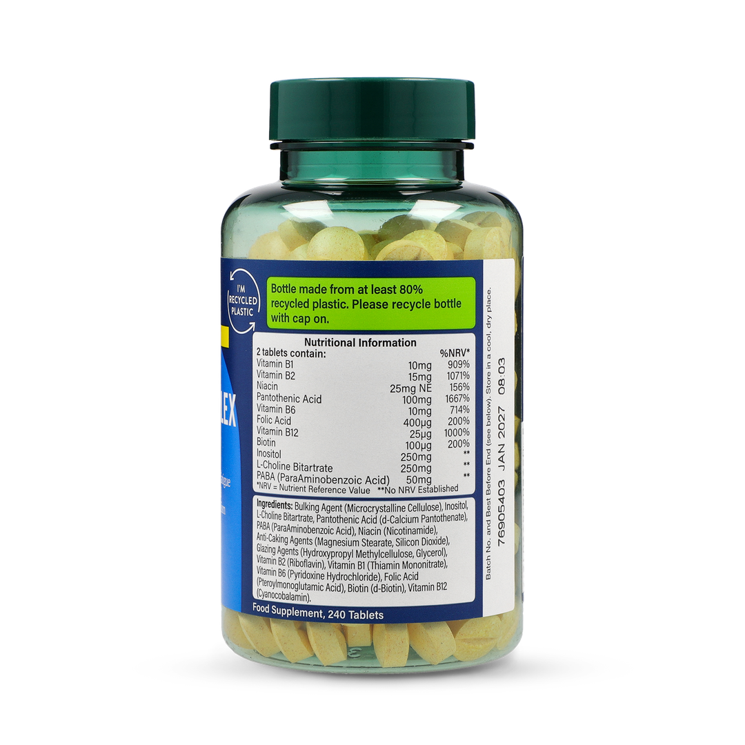 High Strength Complete Vitamin B Complex Tablets 240 Count