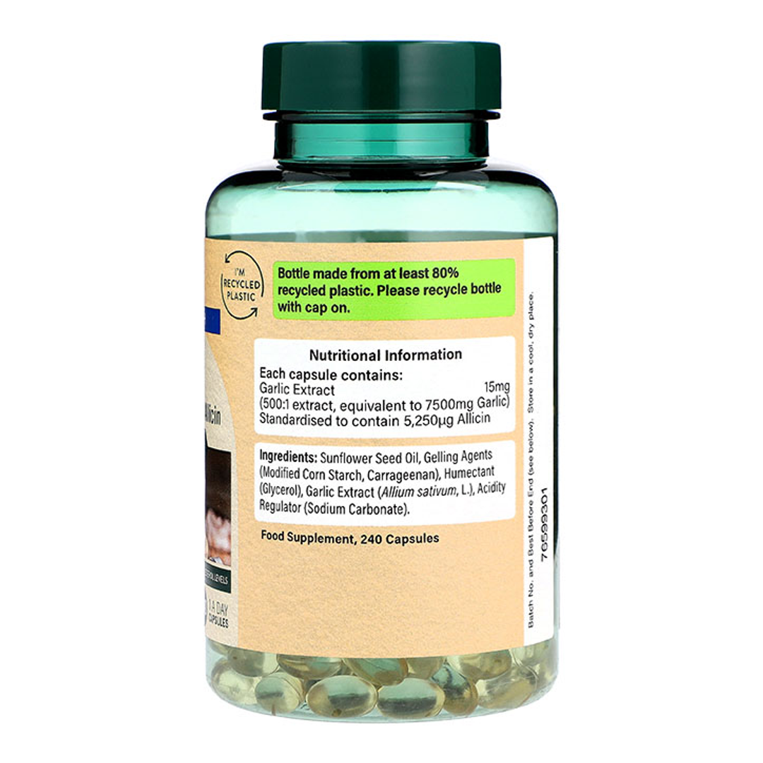 Holland  Barrett Super Strength Garlic 7500mg 240 Capsules