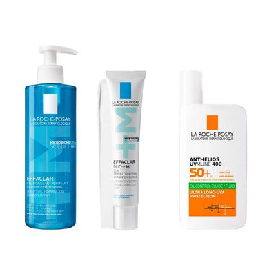 Anti-Blemish Skincare Bundle with SPF – 400ml Cleansing Gel and 40ml Moisturiser