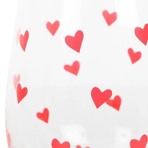 Something Different Heart Stemless Wine Glass