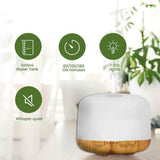 Premium 5-in-1 Aromatherapy Diffuser Kit with Essential Oils and LED Lights