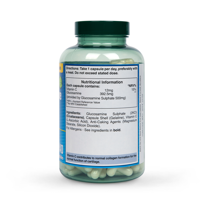Glucosamine Sulphate 500mg Capsules with Vitamin C for Joint Support 240 Count