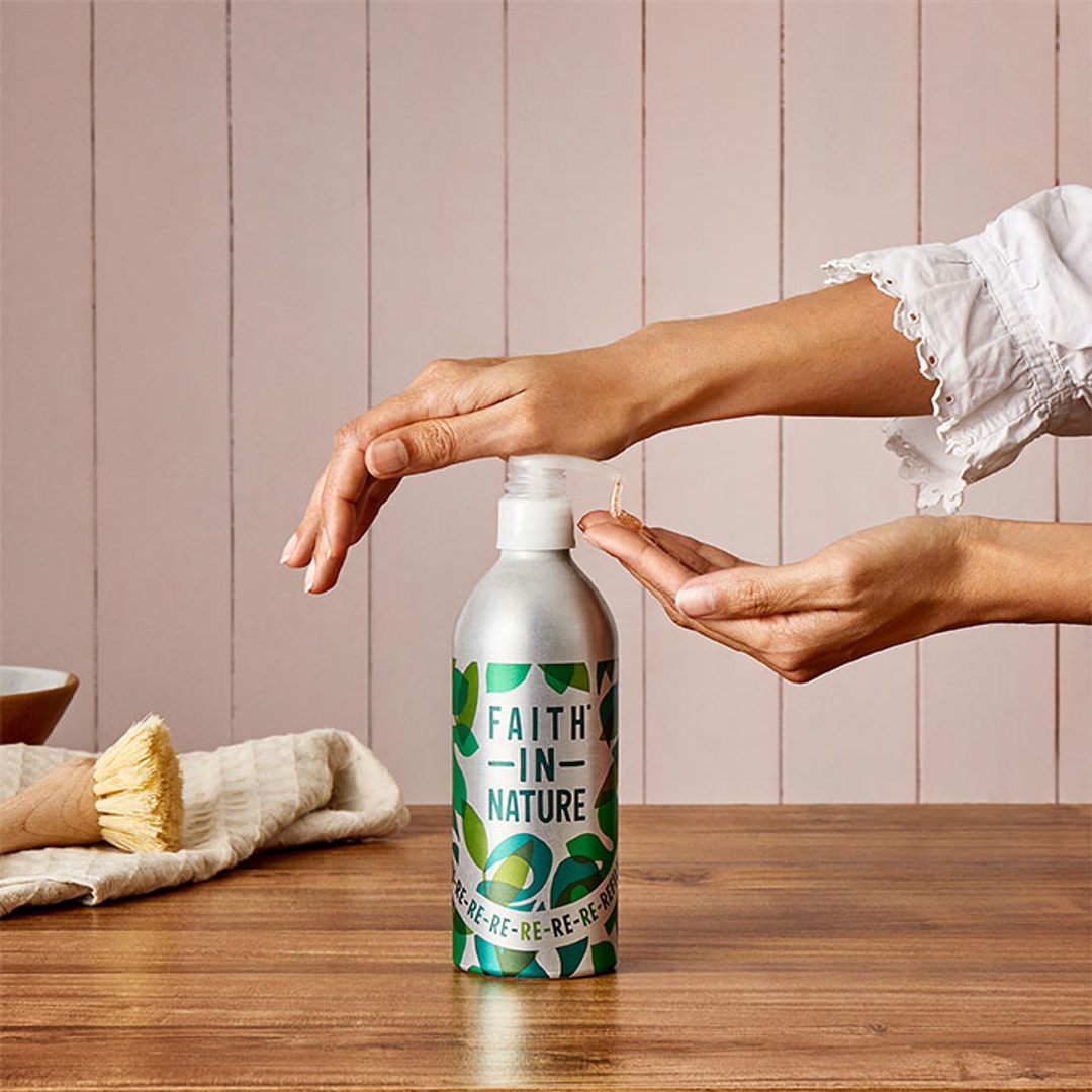Aluminium Refillable Bottle with Pump 450ml