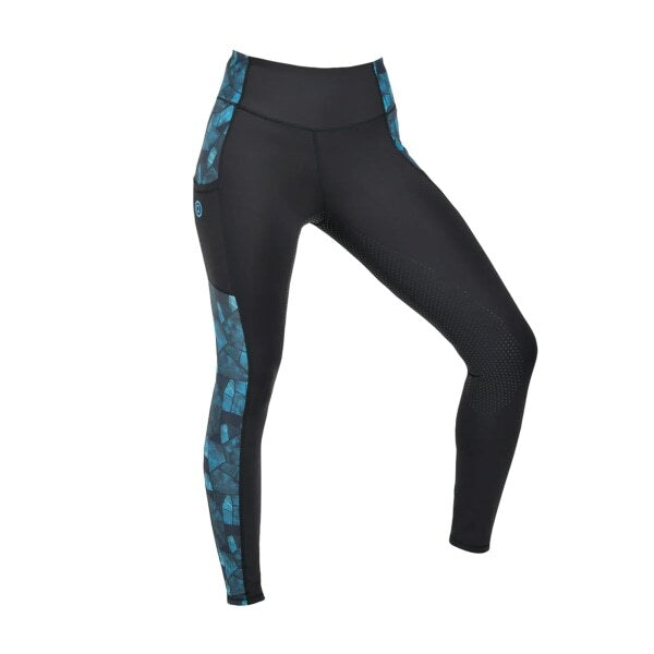 Camouflage Gripped Horse Riding Tights for Women Size 16R