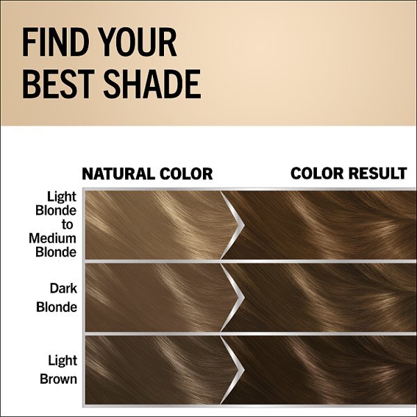 Permanent Hair Dye for Light Blonde to Light Brown Hair with Argan Oil Formula