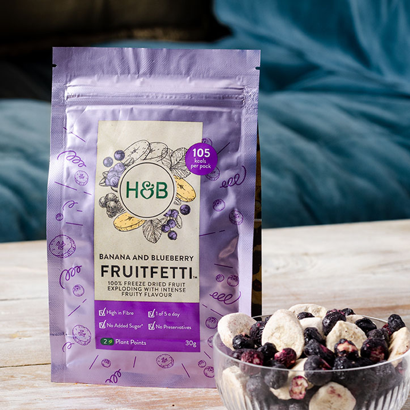 Holland  Barrett Fruitfetti Banana  Blueberry 30g