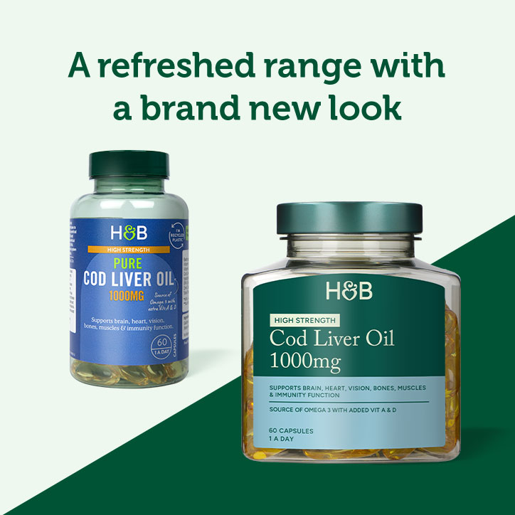 Holland  Barrett Pure Cod Liver Oil 1000mg 60 Capsules