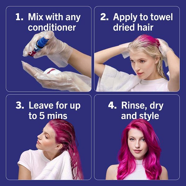 LIVE Drops Semi-Permanent Petal Pink Hair Dye 30ml