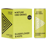 INTUNE Elderflower &amp;amp; Hops Sparkling CBD Drink   4 x 250ml
