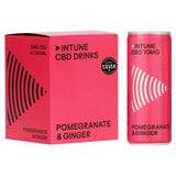 INTUNE Pomegranate &amp;amp; Ginger Sparkling CBD Drink   4 x 250ml