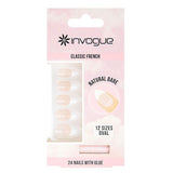 Invogue Bare French Oval Nails - Pack of 28