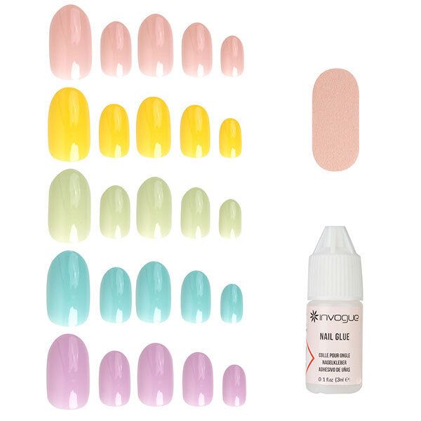 Invogue Candy Kisses Oval Nails - Variety Pack (120 Pieces)