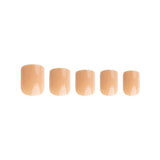 Invogue Honey Nude Square Nails - Pack of 24