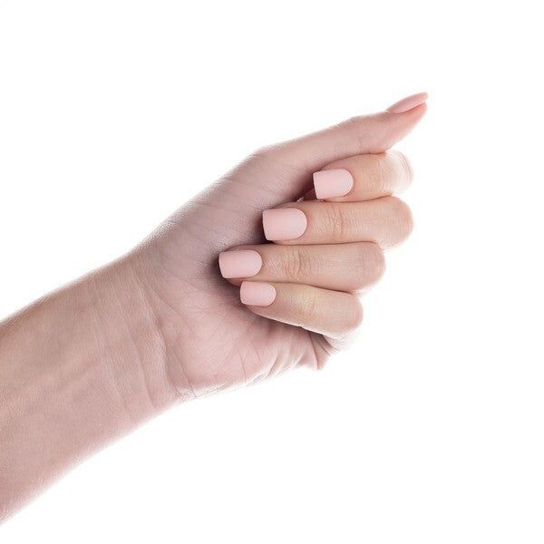 Invogue Matte Pastel Pink Square Nails (24 Pieces)