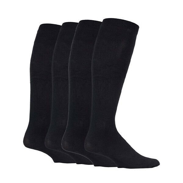 IOMI 2 Pairs of 80 Den Knee High Compression Socks 6-11 UK Black / 2EA