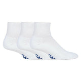 IOMI 3 Pairs Cotton Rich Cushioned Diabetic Socks 6-8.5 UK White / 3EA