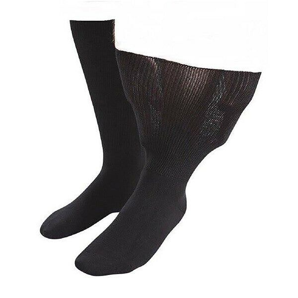 IOMI Extra Wide Soft Cotton Oedema Socks 12-14 UK Black / 1EA