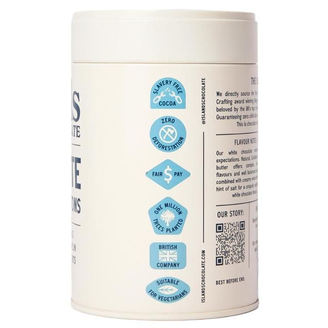 Islands Chocolate 37% White Chocolate Buttons   200g