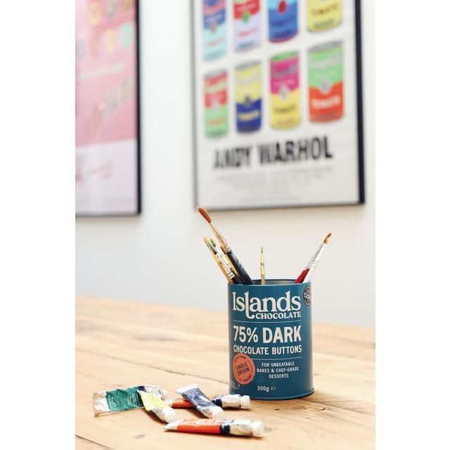 Islands Chocolate 75% Dark Chocolate Buttons   200g