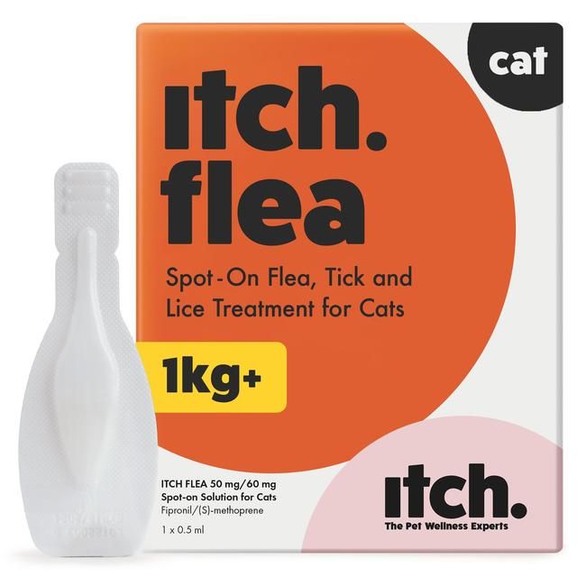 Itch Flea Cat Spot-On Flea &amp;amp; Tick treatment (1kg+)