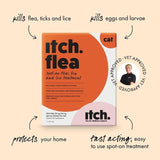 Itch Flea Cat Spot-On Flea &amp;amp; Tick treatment (1kg+)